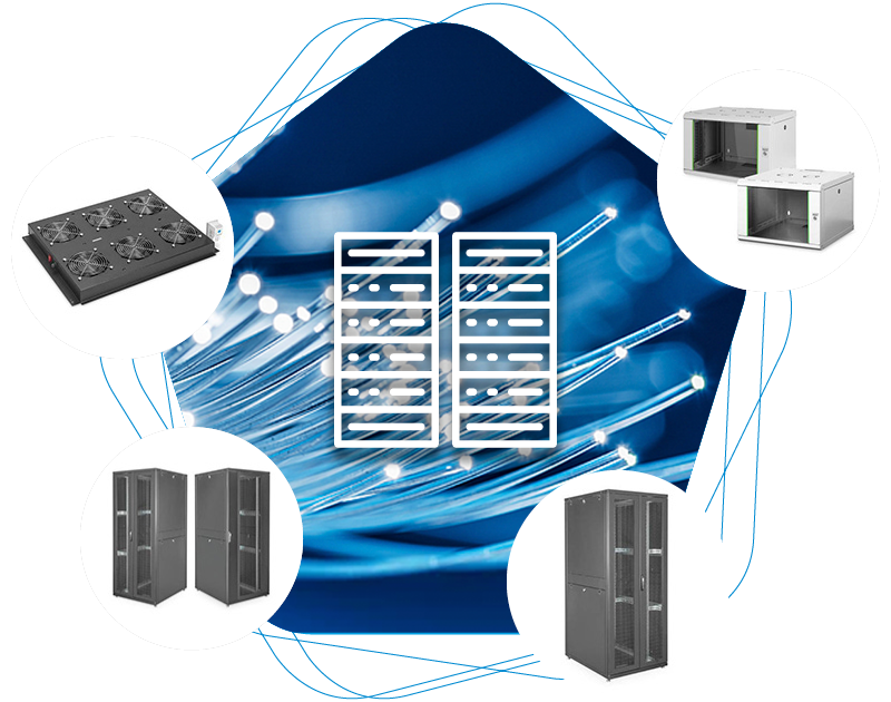 Glasfaser - Netzwerkschränke, Wandgehäuse, Lüftereinschub
